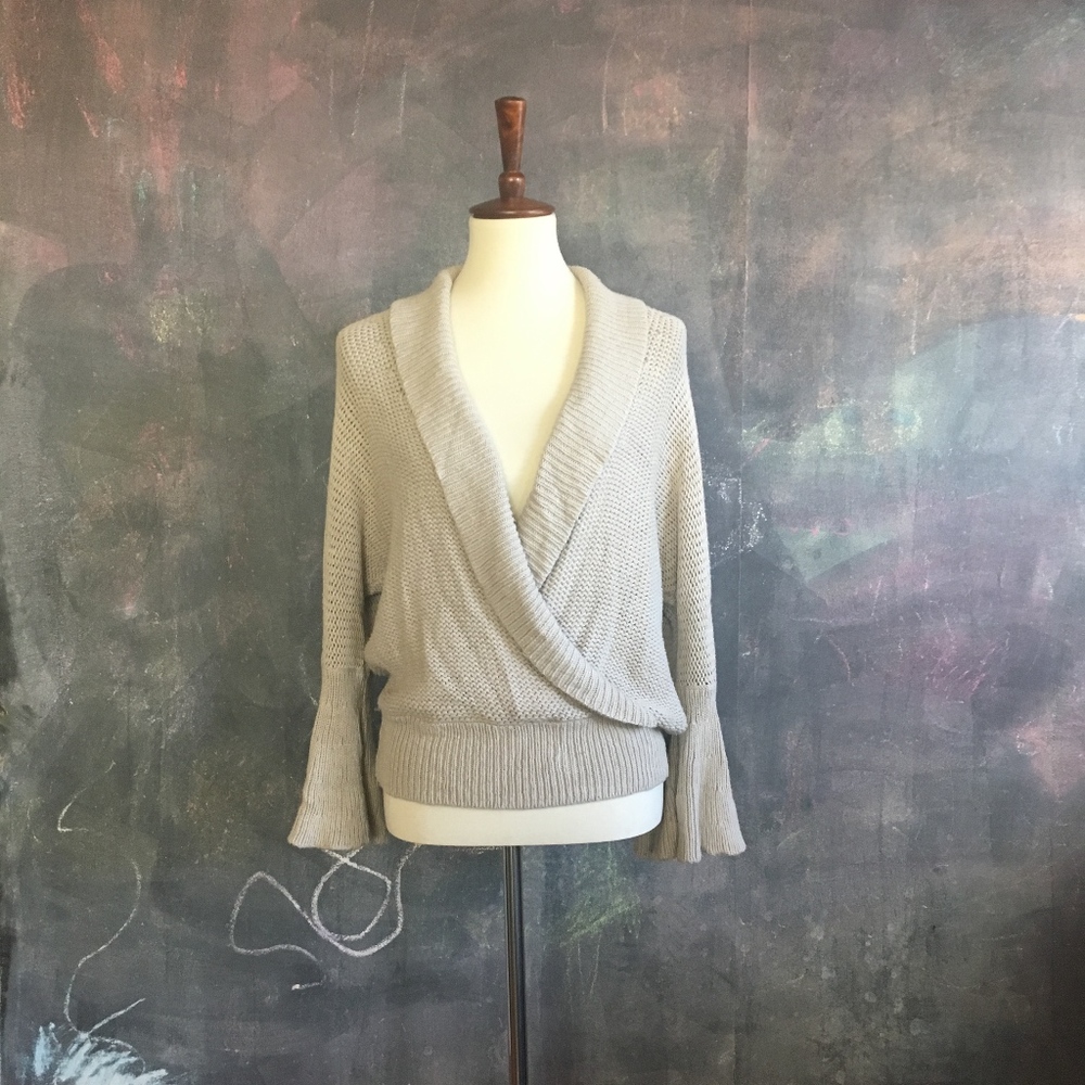 A/X Armani Exchange Tan Wrap Sweater